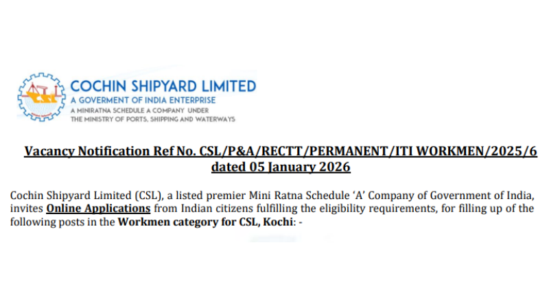 CSL Recruitment 2026