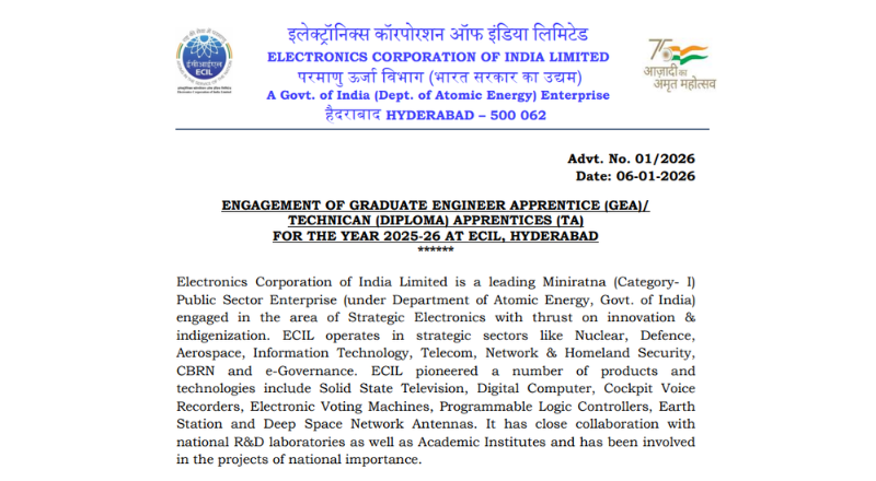 ECIL Recruitment 2026
