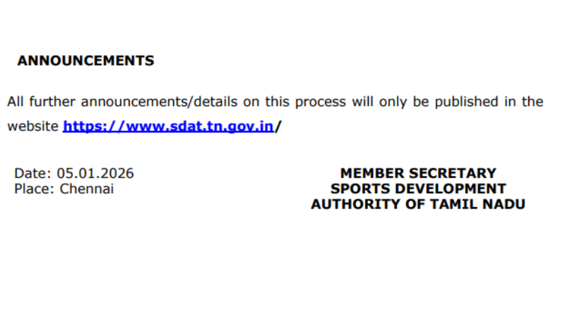 TN SDAT Recruitment 2026