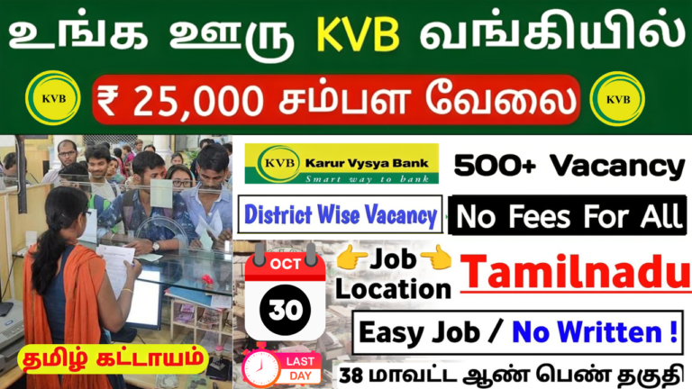 Karur Vysya Bank Executive – NCRP Call Centre Recruitment 2026 | Apply Online