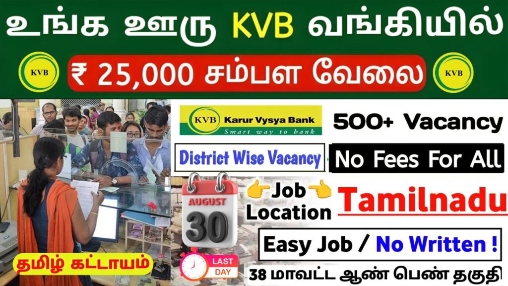 Karur Vysya Bank Executive β NCRP Call Centre Recruitment 2026 | Apply Online