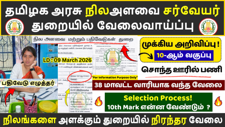 TN Land Survey Department Recruitment 2026