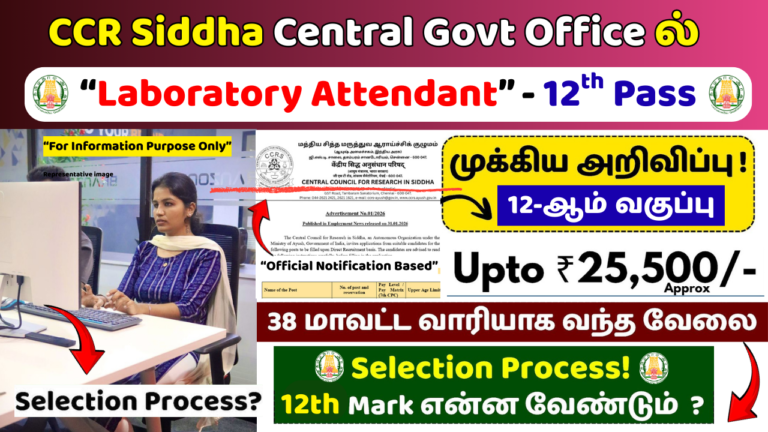 Central Council for Research in Siddha Recruitment 2026