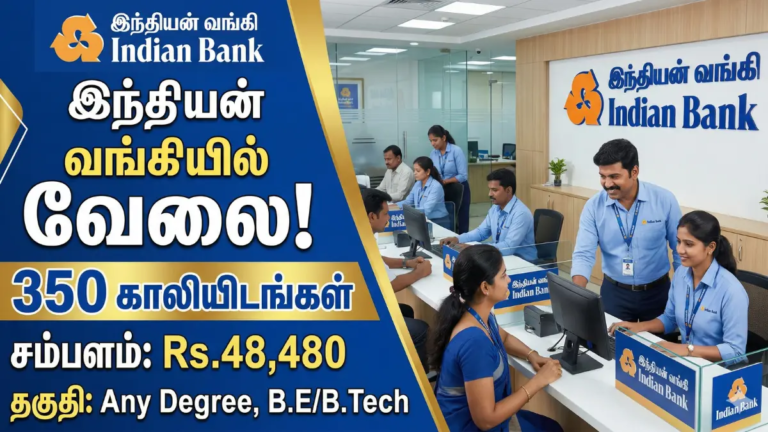 Indian Bank 350 Specialist Officer Recruitment 2026