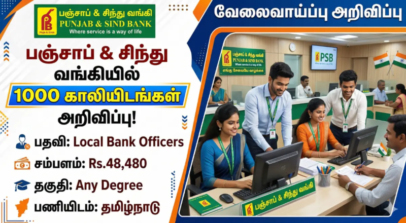 Punjab & Sind Bank 1000 Recruitment 2026