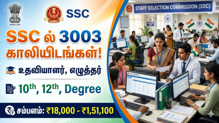 SSC Recruitment 3003 Notification 2026