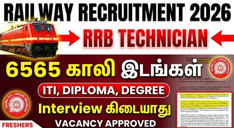 Railway Technician 6565 Recruitment 2026
