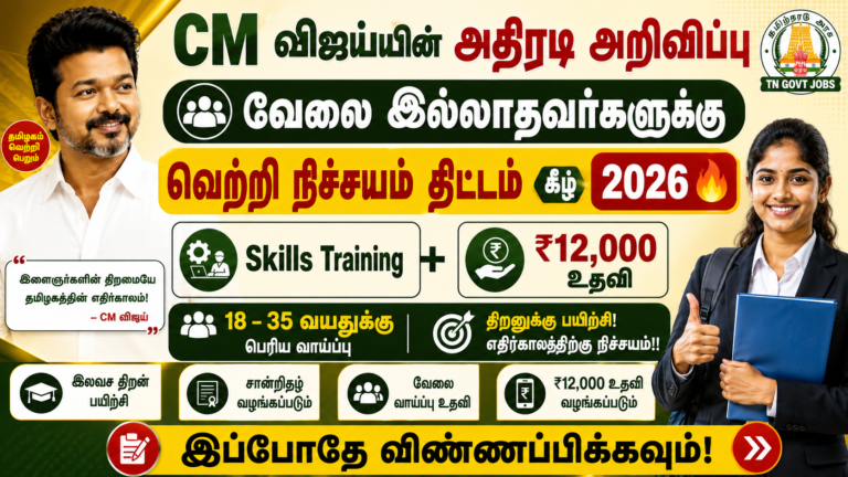 Vetri Nichayam Scheme Tamil Nadu 2026