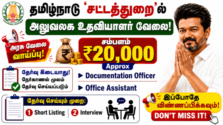 Tamil Nadu National Law University Clerk 2026