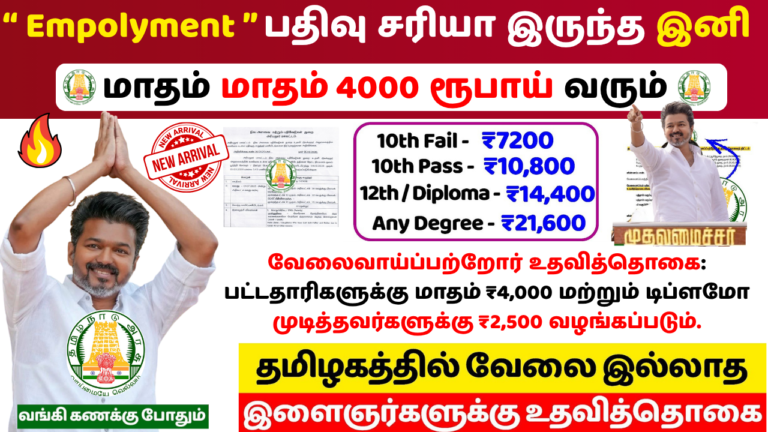 Tamilnadu Unempolyment free Scheme 2026
