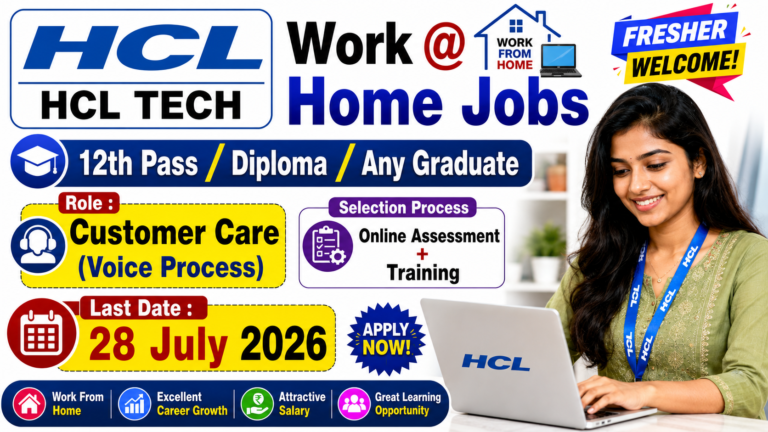 HCLTech Work From Home Recruitment 2026