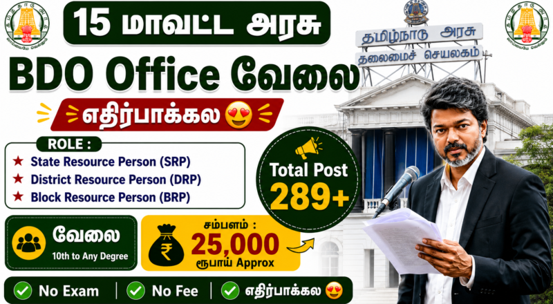 TNSRLM Resource Person Recruitment 2026