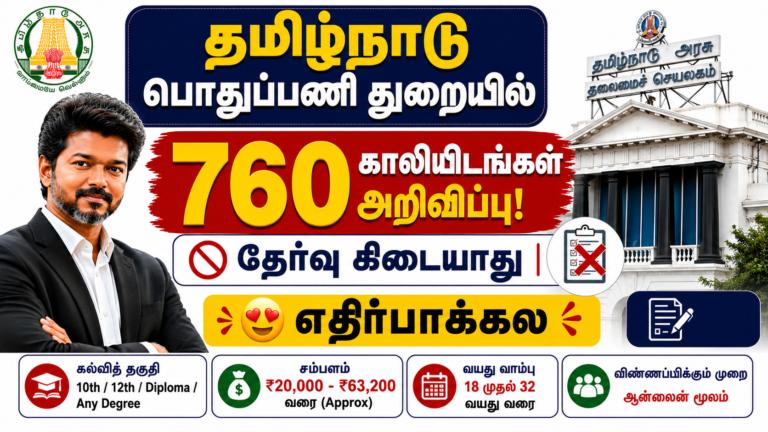 Tamil Nadu PWD Recruitment 2026