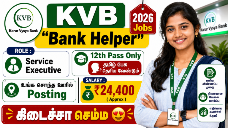 KVB Service Executive Recruitment 2026