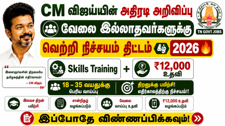 Vetri Nichayam Scheme Tamil Nadu 2026