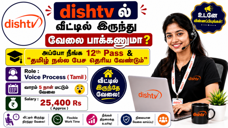 Dish TV Work From Home Recruitment 2026