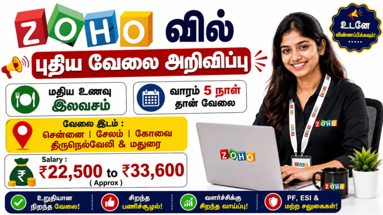 Zoho Sales Executive Recruitment 2026