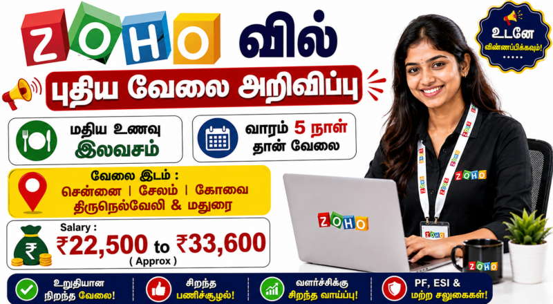 Zoho Sales Executive Recruitment 2026