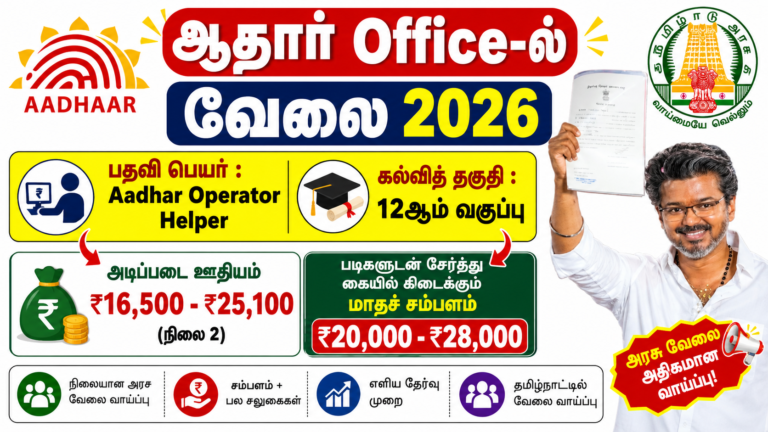Aadhaar Operator Recruitment 2026