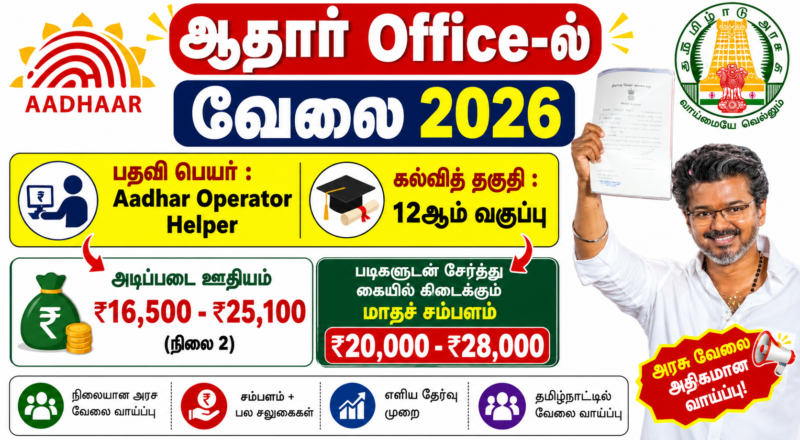 Aadhaar Operator Recruitment 2026