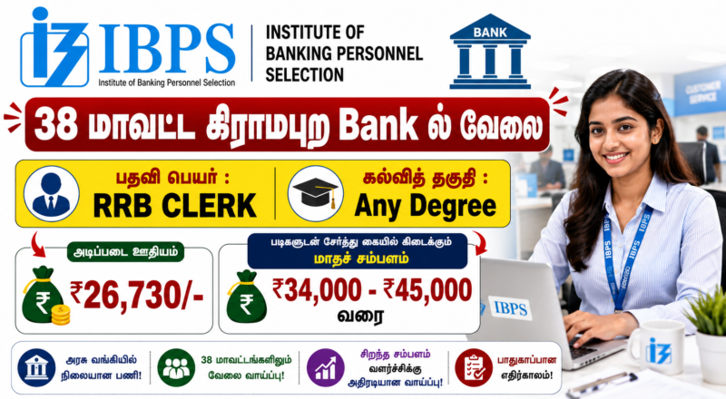 CRP RRBs XV Office Assistant Recruitment 2026